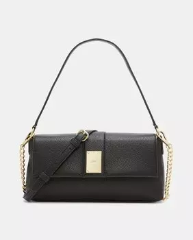 Средний черный клатч Chris с клапаном DKNY, черный