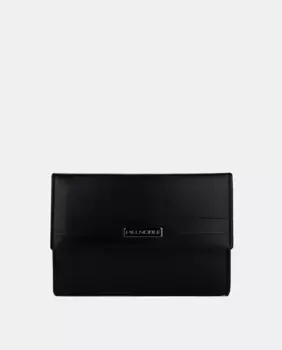Средний черный кошелек Pielnoble