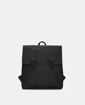 Средний черный рюкзак MSN с отделением для ноутбука Rains, черный