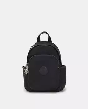 Средний черный рюкзак с передним карманом Kipling, черный