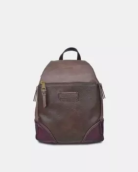 Средний двухцветный темно-зеленый рюкзак на молнии Torrens, темно коричневый