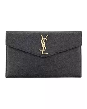 Средний клатч Saint Laurent, черный
