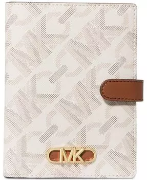 Средний кошелек для паспорта с логотипом Empire Michael Kors, серый
