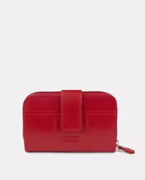Средний кошелек на внешней молнии Pielnoble, красный