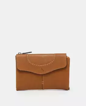 Средний кожаный кошелек с внутренними отделениями для карт Abbacino, коричневый