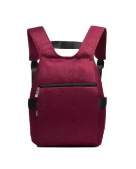 Средний противоугонный рюкзак унисекс винного цвета с 3D-эффектом Kcb, красный