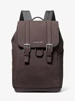Средний рюкзак Hudson из шагреневой кожи Michael Kors, коричневый