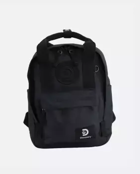 Средний рюкзак из переработанного полиэстера черного цвета с передним карманом Discovery