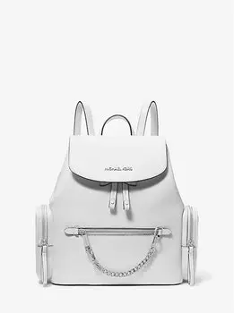 Средний рюкзак из шагреневой кожи Jet set Michael Kors, белый