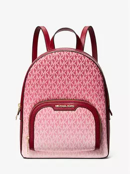 Средний рюкзак Jaycee с фирменным логотипом и эффектом омбре Michael Kors, красный