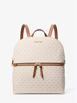 Средний рюкзак с фирменным логотипом Dallas Michael Kors, бежевый