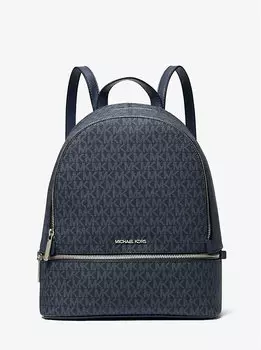 Средний рюкзак с фирменным логотипом Rhea Michael Kors, черный