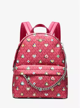Средний рюкзак с фирменным логотипом Slater Michael Kors, красный