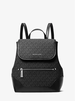 Средний рюкзак с логотипом Harrison Michael Kors, черный
