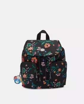 Средний рюкзак с разноцветными цветами от Kipling x Frida Kahlo Kipling, мультиколор