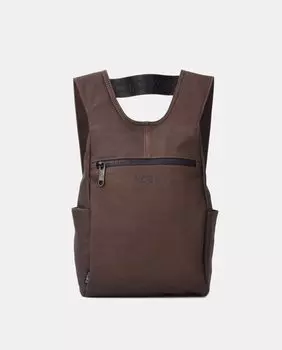 Средний рюкзак с защитой от кражи и передним карманом темно-коричневого цвета Kcb, темно коричневый