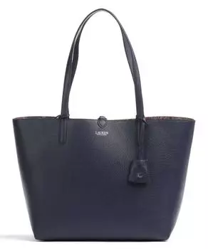 Средний шопер из искусственной кожи Lauren Ralph Lauren, синий
