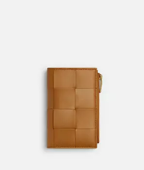 Средний складной кошелек на молнии Bottega Veneta