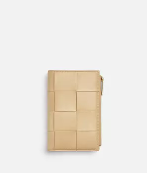 Средний складной кошелек на молнии Bottega Veneta