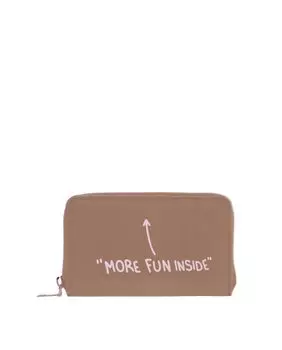 Средний женский кошелек Freya из бежевой ткани на молнии Fun & Basics, бежевый