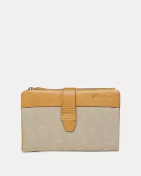 Средний женский кошелек из верблюжьей кожи и нейлона Abbacino, коричневый