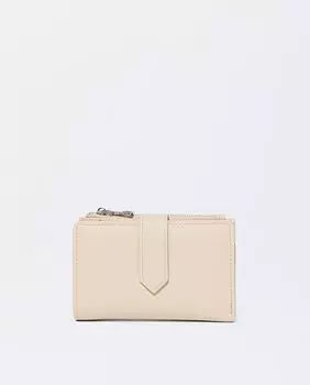 Средний женский кошелек на молнии бежевого цвета Parfois, бежевый