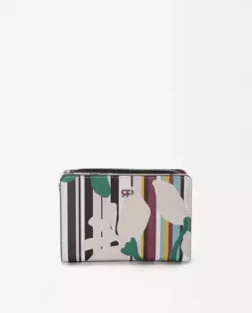 Средний женский кошелек на молнии с полосатым принтом Parfois, мультиколор