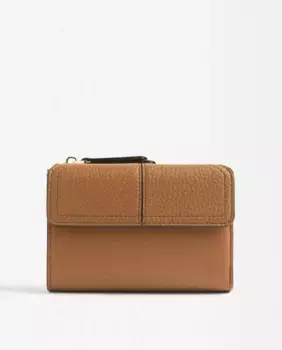 Средний женский кошелек с клапаном и магнитной застежкой Parfois, коричневый