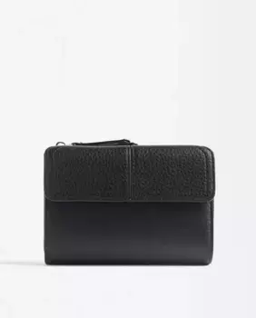 Средний женский кошелек с клапаном и магнитной застежкой Parfois, чёрный