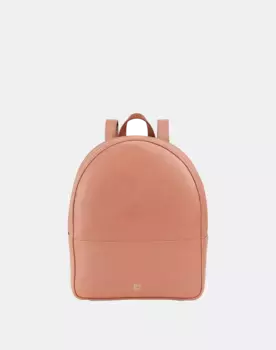Средний женский кожаный рюкзак на двойной молнии Dudu, цвет Salmn