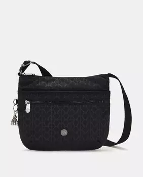 Средняя черная сумка через плечо Kipling, черный