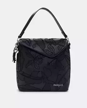 Средняя цветочная сумка Desigual, черный
