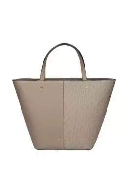 Средняя двухцветная сумка-тоут Flora Michael Michael Kors, нейтральный