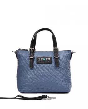 Средняя джинсовая сумочка с ручкой для перекрещивания Beats, светло-синий