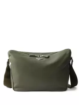 Средняя фактурная сумка через плечо Prada, зеленый