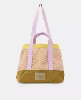 Средняя комбинированная сетчатая сумка для покупок Jo & Mr. Joe, сиреневый