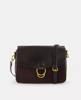 Средняя коричневая сумка через плечо Tintoretto, темно коричневый