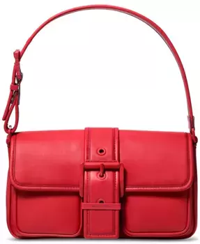 Средняя кожаная сумка через плечо Colby Michael Kors, красный