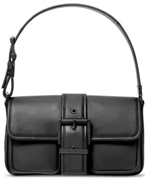 Средняя кожаная сумка через плечо Colby Michael Kors, черный