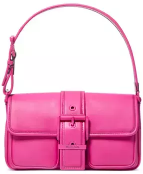 Средняя кожаная сумка через плечо Colby Michael Kors, фиолетовый