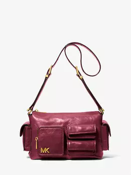 Средняя кожаная сумка через плечо Dakota Michael Kors, белый