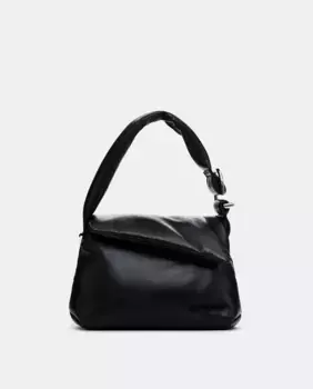 Средняя кожаная сумка Desigual, черный