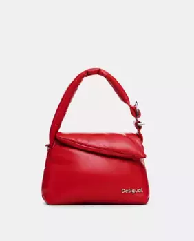 Средняя кожаная сумка Desigual, красный