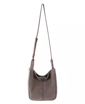 Средняя кожаная сумка-кроссбоди Los Feliz The Sak, коричневый/бежевый