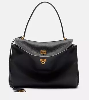 Средняя кожаная сумка Rodeo Balenciaga, черный