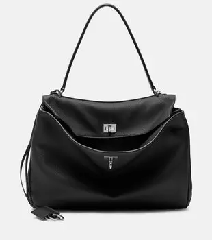 Средняя кожаная сумка Rodeo Balenciaga, черный
