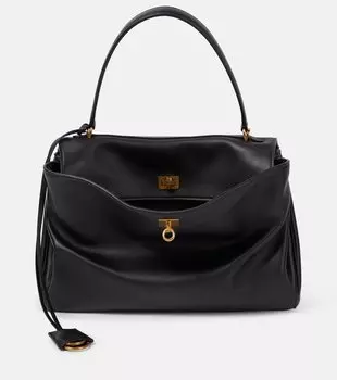 Средняя кожаная сумка Rodeo Balenciaga, черный
