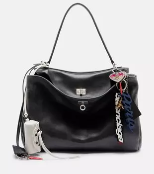 Средняя кожаная сумка Rodeo Balenciaga, серый