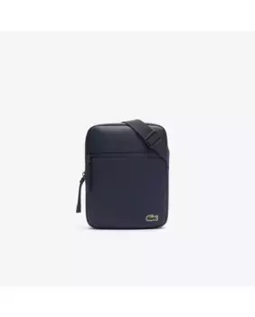 Средняя мужская сумка через плечо lcst в стиле petit piqu на молнии Lacoste, чёрный