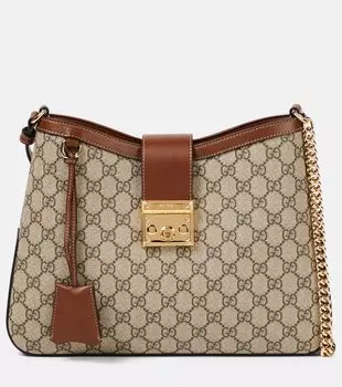 Средняя наплечная сумка GG Canvas с замочком Gucci, Be.Ebo/Tuscany